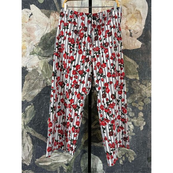 New Anthropologie The Colette Cropped Wide-Leg Trousers by Maeve: Magic Fabric E - Picture 5 of 8